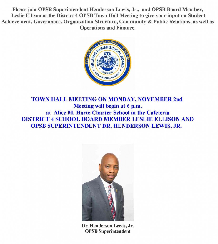 OPSB 4th District Town Hall Mtg1