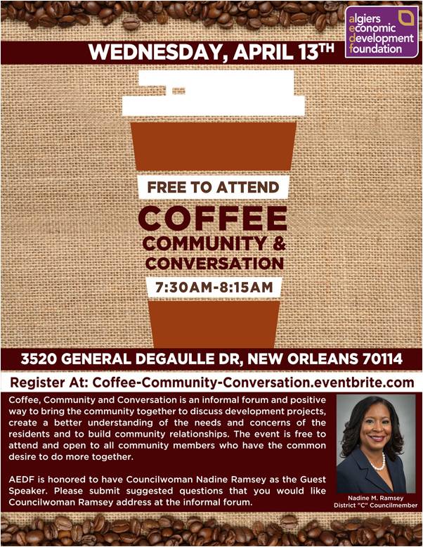 Coffee Community Conversation April 2016