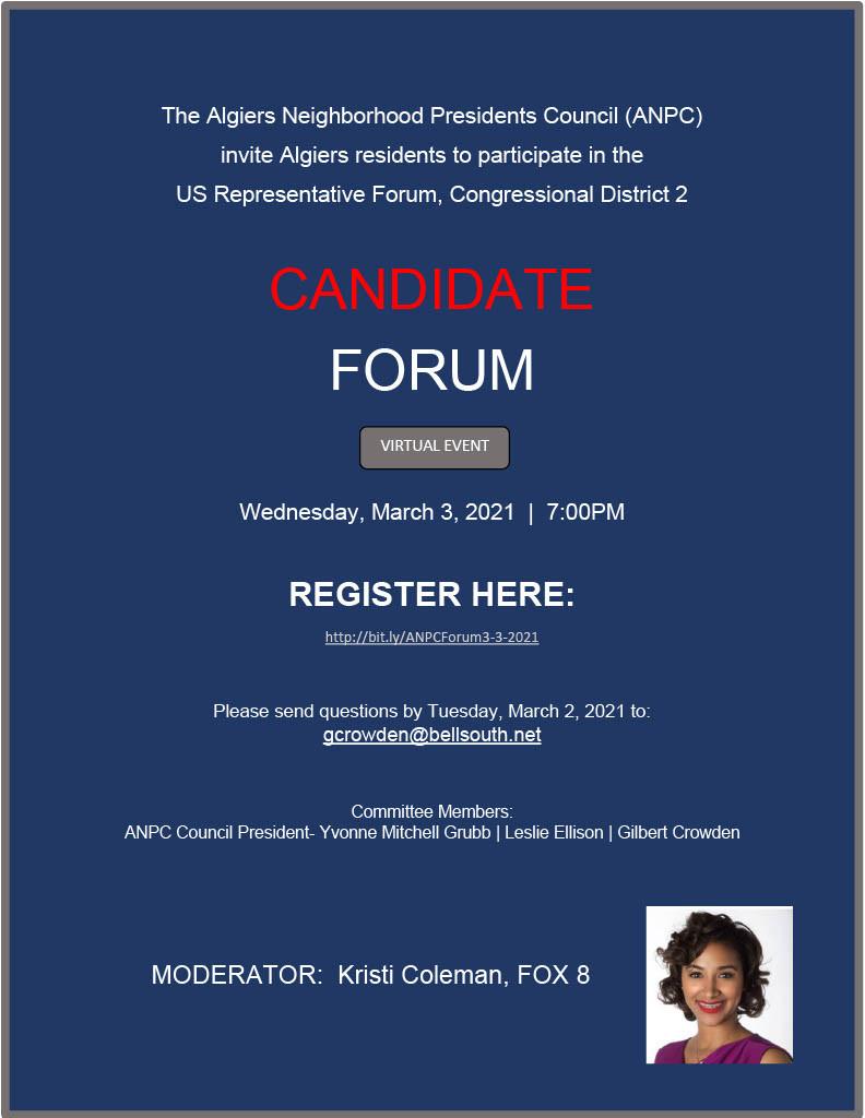 Algiers President Congressional Forum Flyer dg1024_1