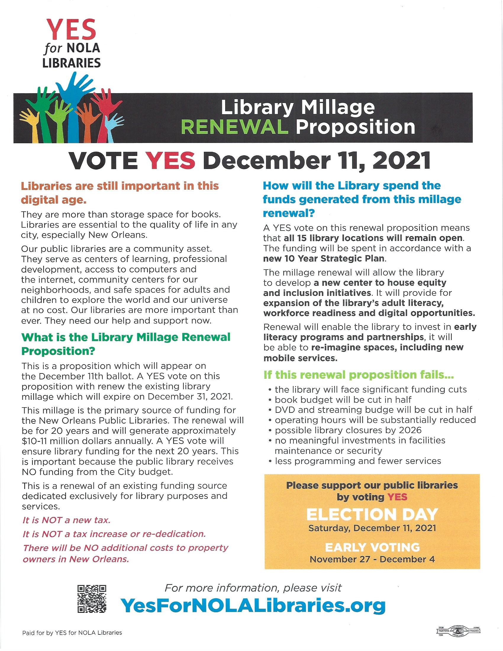 LibraryMillage Renewal Proposition 2021